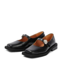 Ganni Embellished Leather Flats -Ganni Shop unnamed file 969