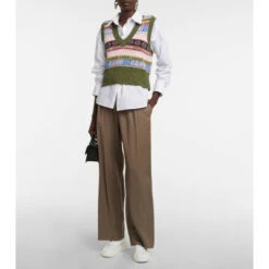 Ganni Wool-blend Sweater Vest