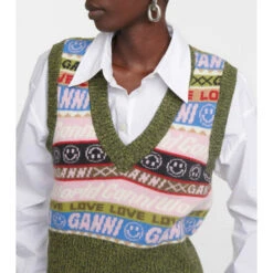 Ganni Wool-blend Sweater Vest -Ganni Shop unnamed file 994